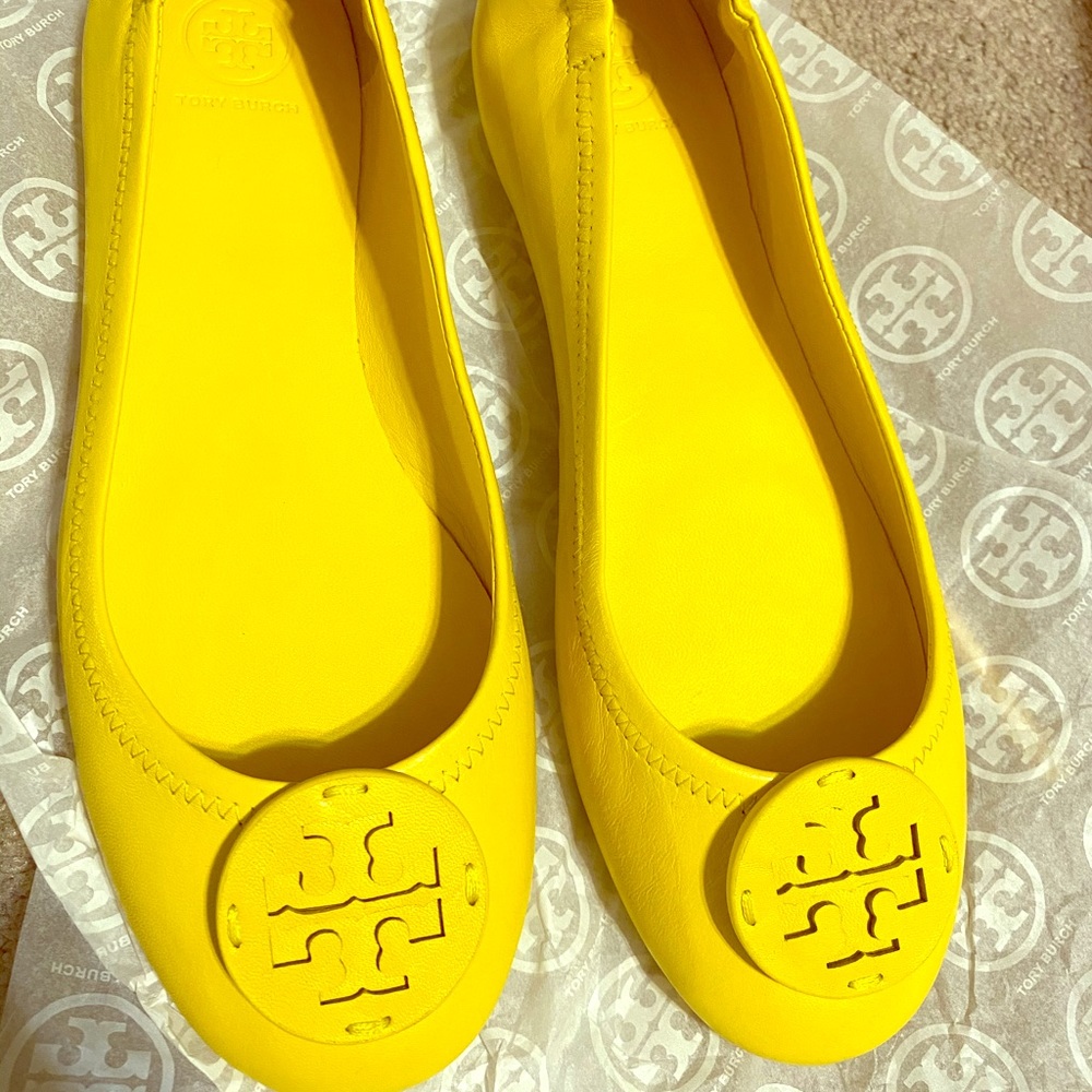 BRAND NEW Summer Yellow Tory Burch Flats